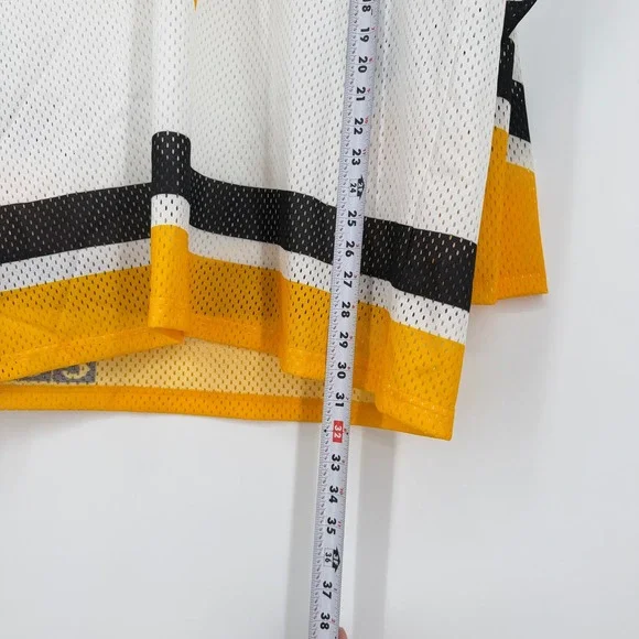 Vintage CCM Pittsburgh Penguins Mesh Penguin Hockey Jersey Mens XL White 90s USA